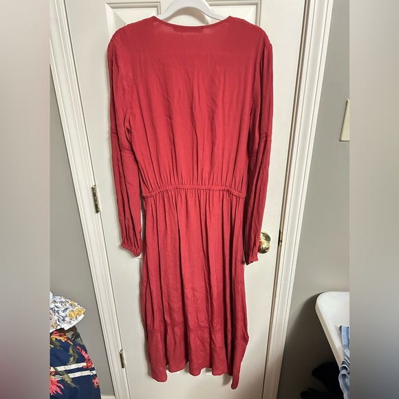 Rodeo Show Button Down Long Sleeve Hi-low Hem Dress Size 8 - Picture 5 of 5